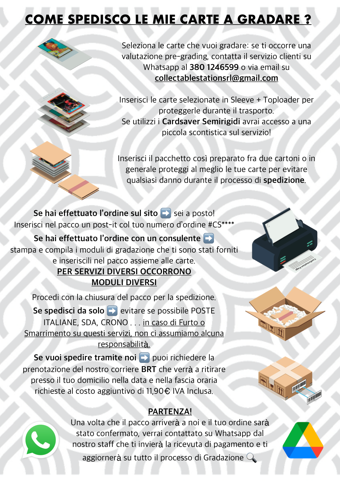 PSA CARDS - Servizio di Gradazione Express [10 GG Lavorativi] *leggere la descrizione per spedire le tue carte a gradare*